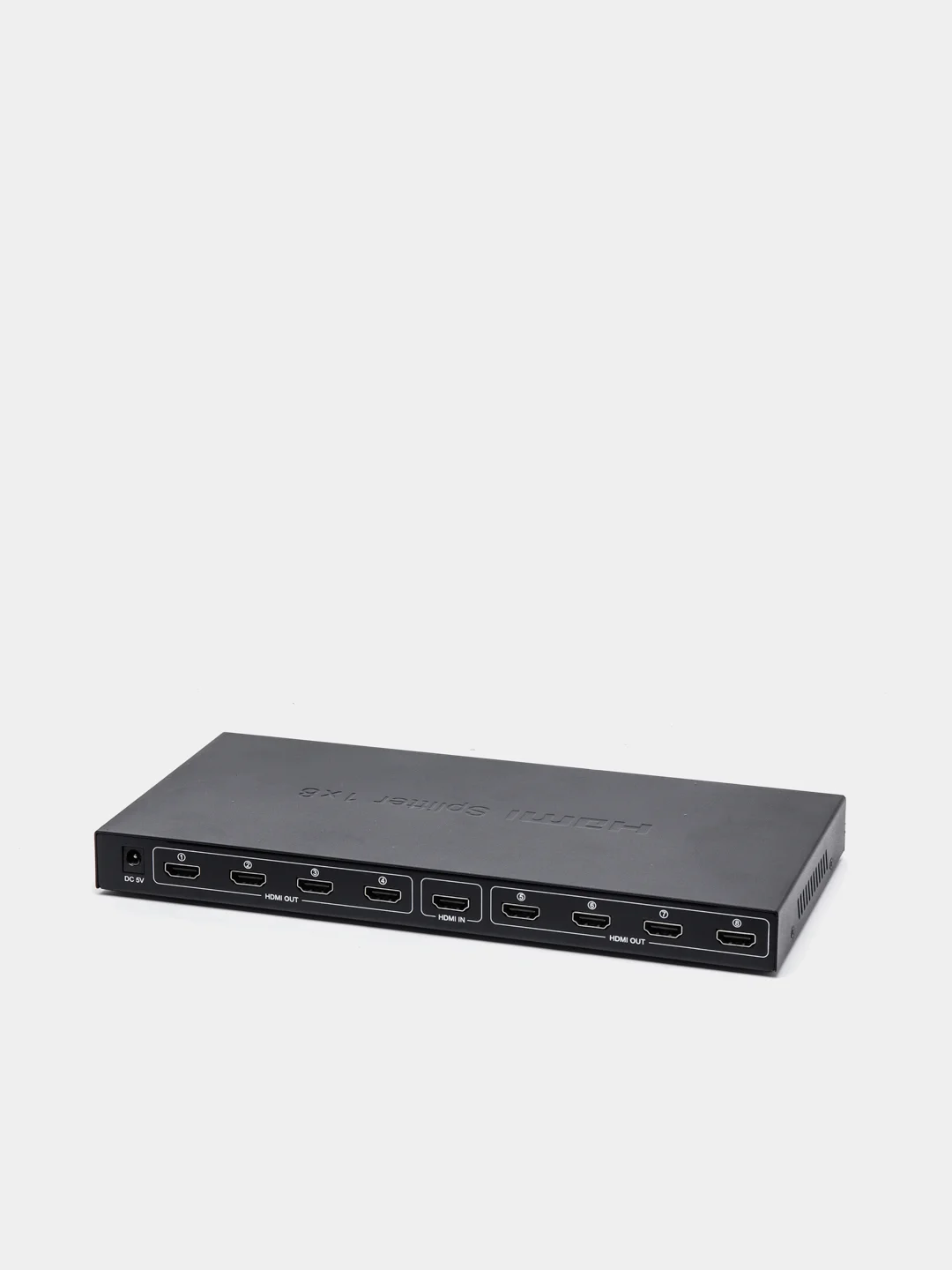 Разветвитель сплиттер, на 8 портов HDMI с усилителем, v1.4b, блок питания