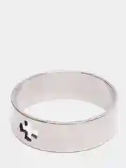 Черный кольца с перфорацией