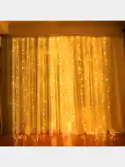 Новогодняя гирлянда штора