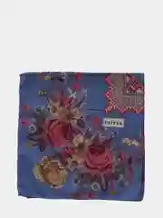 Синий меланж платок "Бамбуковый"