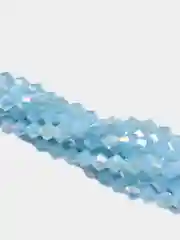Ледяной стеклянные бусины биконусы, граненные  4 мм