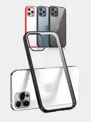 Красный противоударный, прозрачный чехол на iPhone 12 / 12 Pro / 12 Pro max / 12 mini