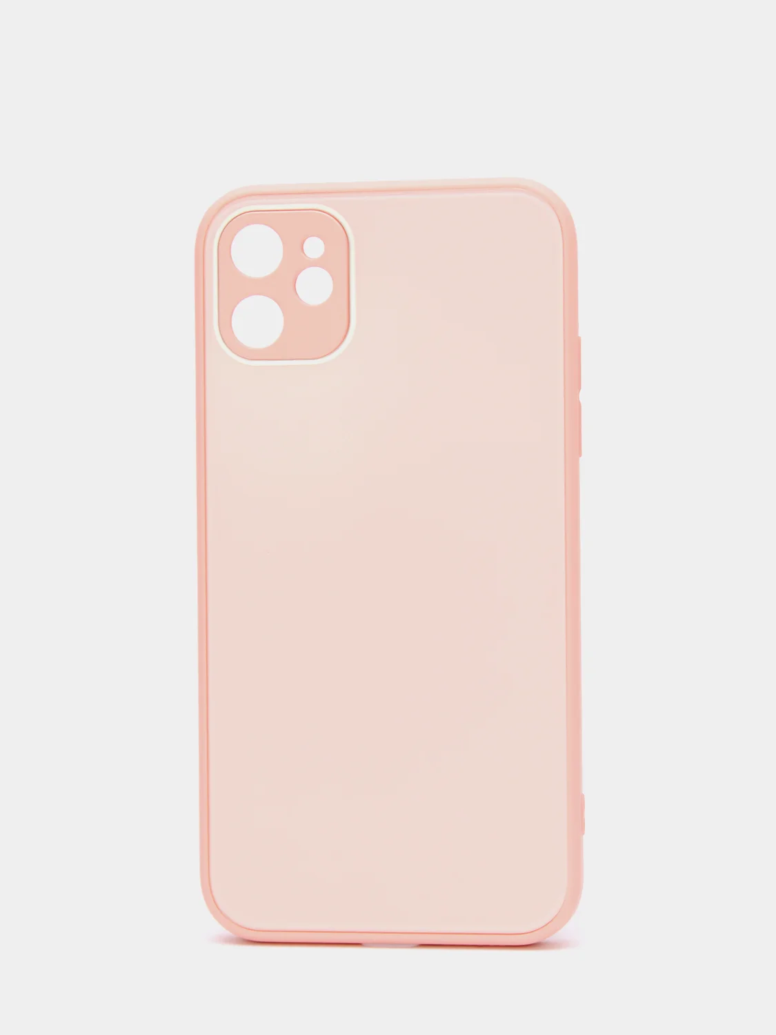 Коралловый меланж чехол силиконовый со стеклянной панелью для iPhone 11 Pro Max, 12 Pro Max, 12 Pro