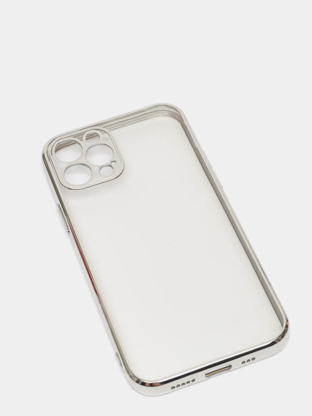 Серебряный прозрачный чехол Apple iPhone 7/8/SE2/11Pro/12pro
