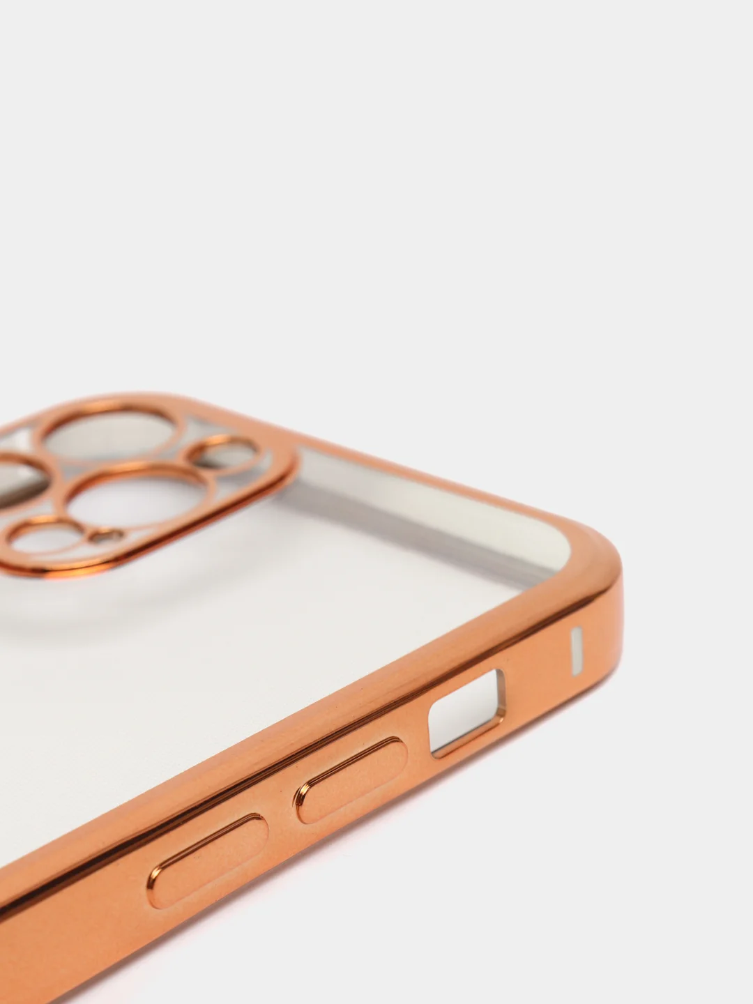 Золотой прозрачный чехол Apple iPhone 7/8/SE2/11Pro/12pro