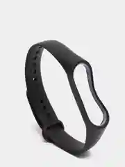 Силиконовый ремешок для Xiaomi Mi Band 2/Band 3/Band 4/Band 5/Band 8, чёрный