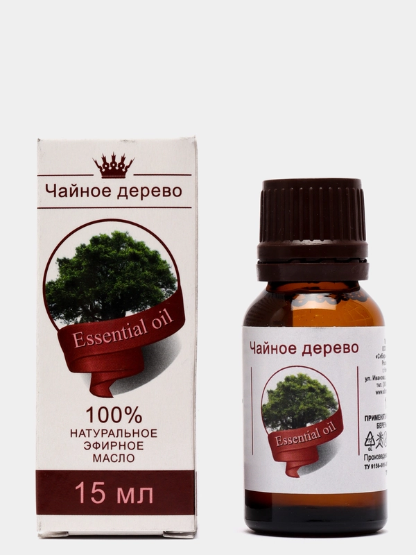 Эфирное масло "Чайное дерево", флакон- капельница, аннотация, 15 мл, дезинфицирующее