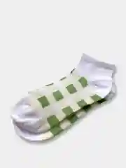 Лимонный короткие женские носки с изображением авокадо