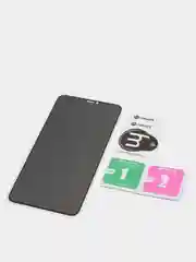 Защитное стекло iPhone XS Max, 11 Pro Max, антишпион, черное, 9D