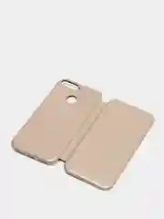 Золотой чехол книжка Huawei Y6 2018 / Honor 7C / 7A Pro / Y6 Prime (Хуавей Хонор 7С / 7А Про)