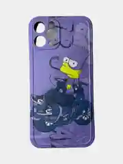 Фиолетовый чехол iPhone XR, 11, 11 Pro, 12, 12 Pro, 12 Pro max, 13, 13 Pro, 13 Pro Max с картинкой