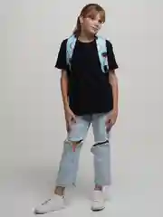 Голубой рюкзак женский