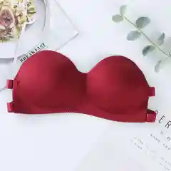 Багровый женский бюстгальтер