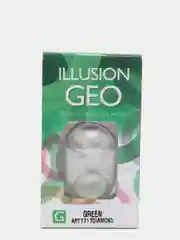 Зеленый цветные контактные линзы Illusion Geo Diamond, 2 штуки, 1 месяц, 8,6