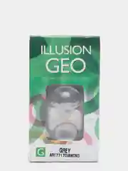 Серый цветные контактные линзы Illusion Geo Diamond, 2 штуки, 1 месяц, 8,6