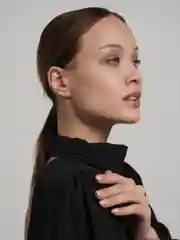 Золотой каффы на ухо, кафф двойной