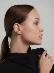 Золотой каффы на ухо, кафф двойной