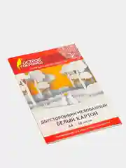 Картон белый А4 мелованный, 10 листов