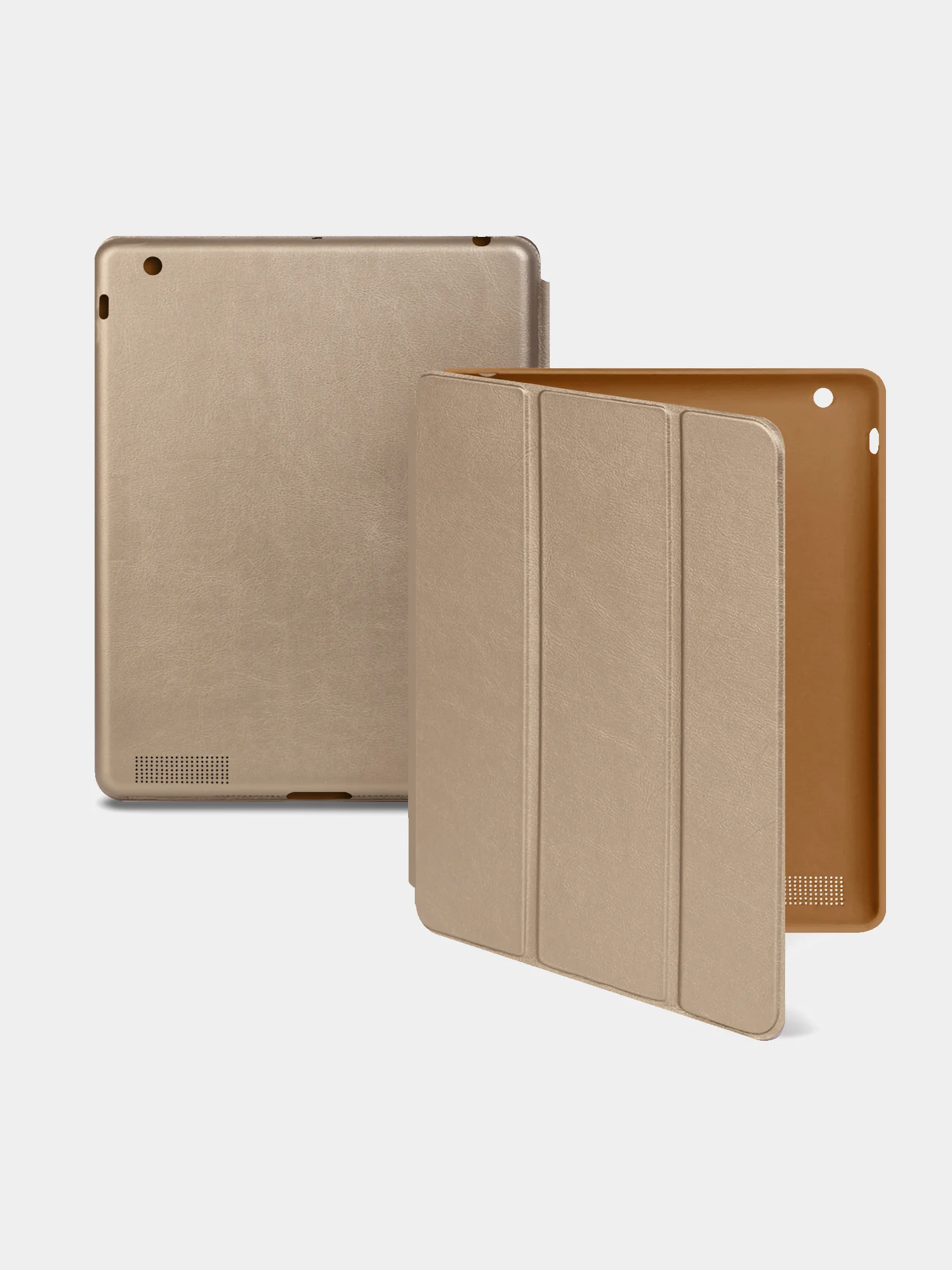 Золотой чехол-книжка для Apple ipad 2/3/4