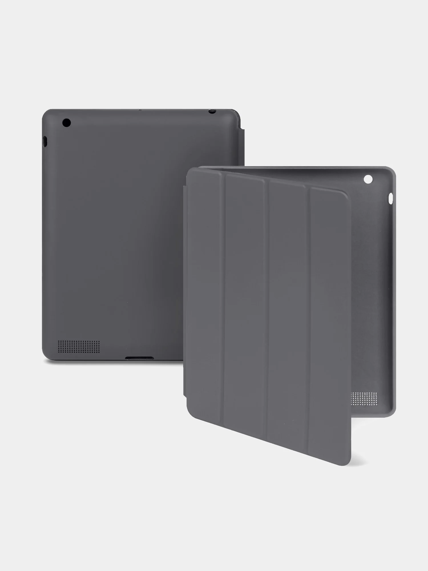 Угольный чехол-книжка для Apple ipad 2/3/4