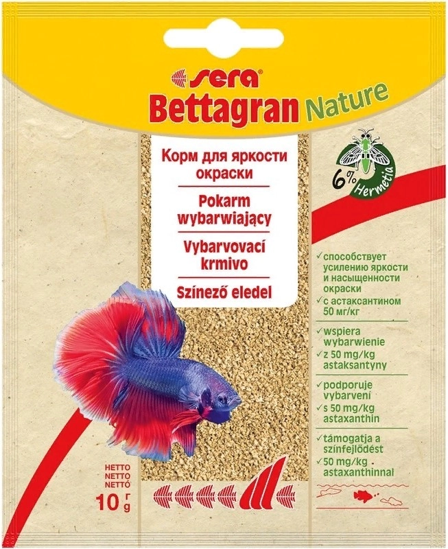 Сера Корм для петушков в гранулах BETTAGRAN 10 г (пакетик) Sera