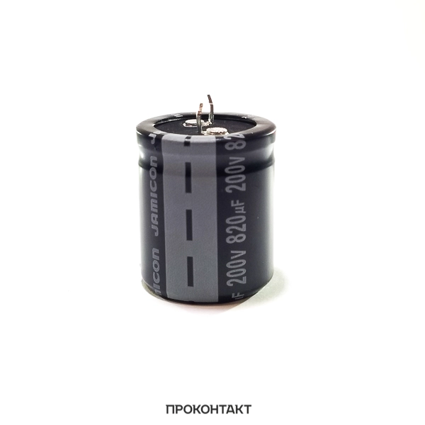 820мкФ 200в Конденсатор электролитический 820UF 200V 105C 30х35 HS JAMICON