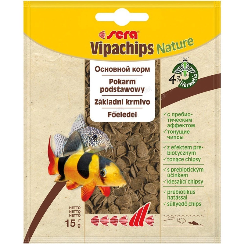 Сера  ( Sera) Корм для сомов и донных рыб VIPACHIPS 15 г (пакетик)