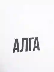 Белый футболка базовая "Алга" Tatarstan