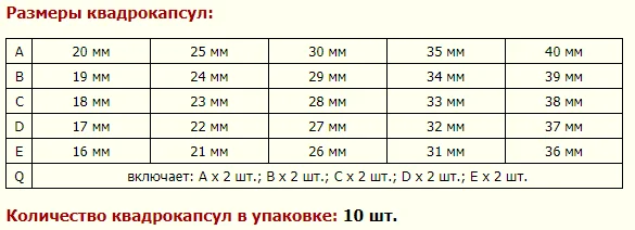 Квадрокапсулы для монет, универсальные, 10 штук, размер B