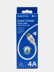 МОЩНАЯ Быстрая зарядка 5A Type-C - USB BX33, Micro 4А, тайпси, провод шнур кабель зарядник