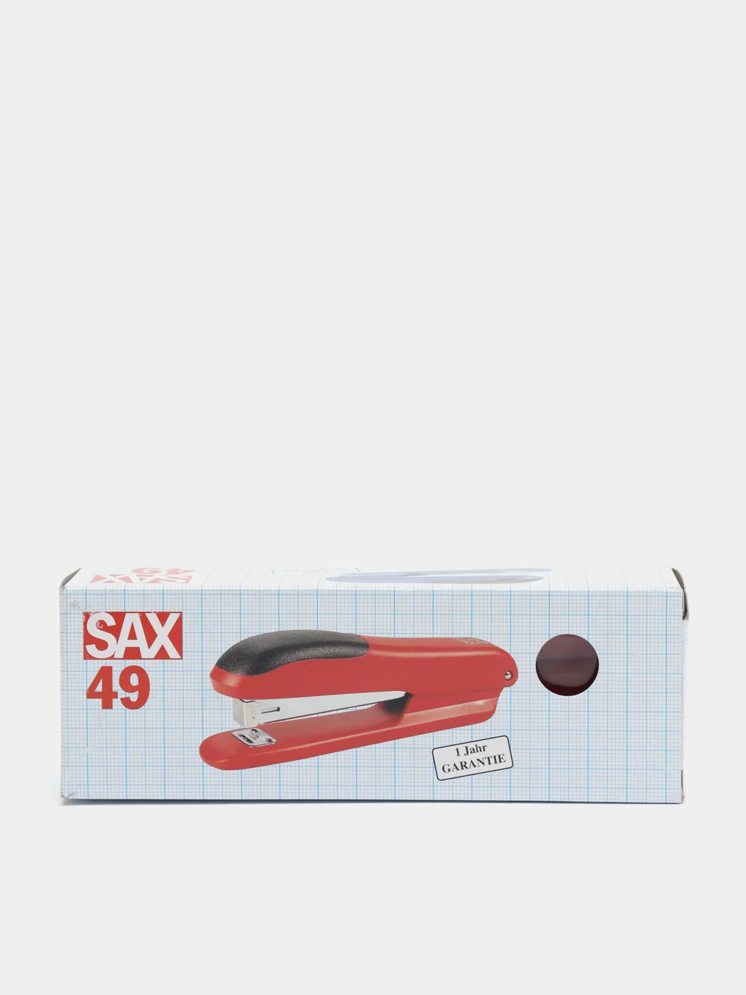 Степлер Sax 49, до 25 листов, красный