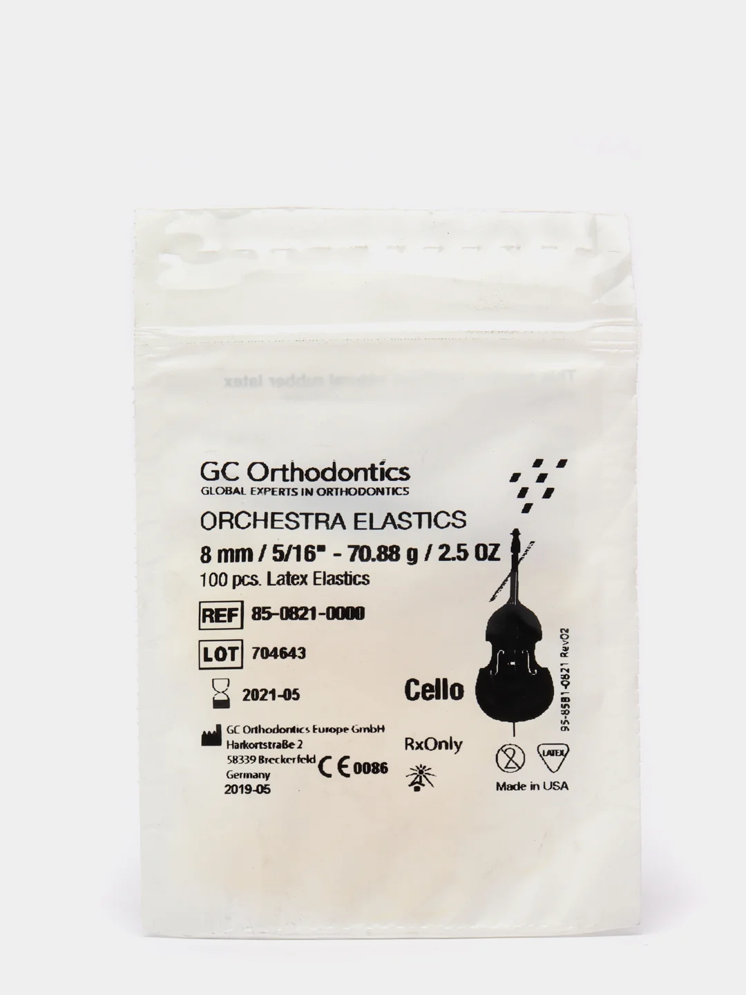 Эластичные межчелюстные ортодонтические тяги для брекетов GC Orthodontics, Япония