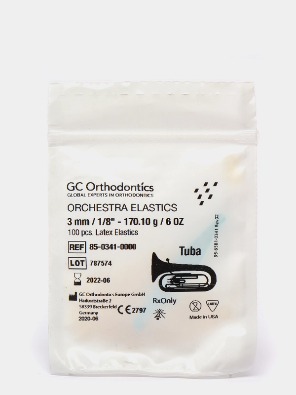 Эластичные межчелюстные ортодонтические тяги для брекетов GC Orthodontics, Япония
