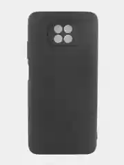Черный чехол для Xiaomi Redmi Note 9T силиконовый c soft touch покрытием
