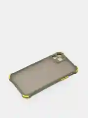 Оливковый чехол для iPhone (Айфон) с защитой камеры, ударопрочный бампер по углам, матовое покрытие