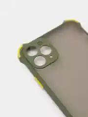 Оливковый чехол для iPhone (Айфон) с защитой камеры, ударопрочный бампер по углам, матовое покрытие