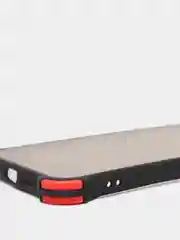 Черный чехол для iPhone (Айфон) с защитой камеры, ударопрочный бампер по углам, матовое покрытие