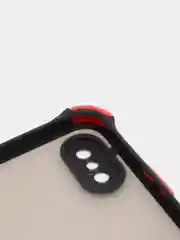 Черный чехол для iPhone (Айфон) с защитой камеры, ударопрочный бампер по углам, матовое покрытие