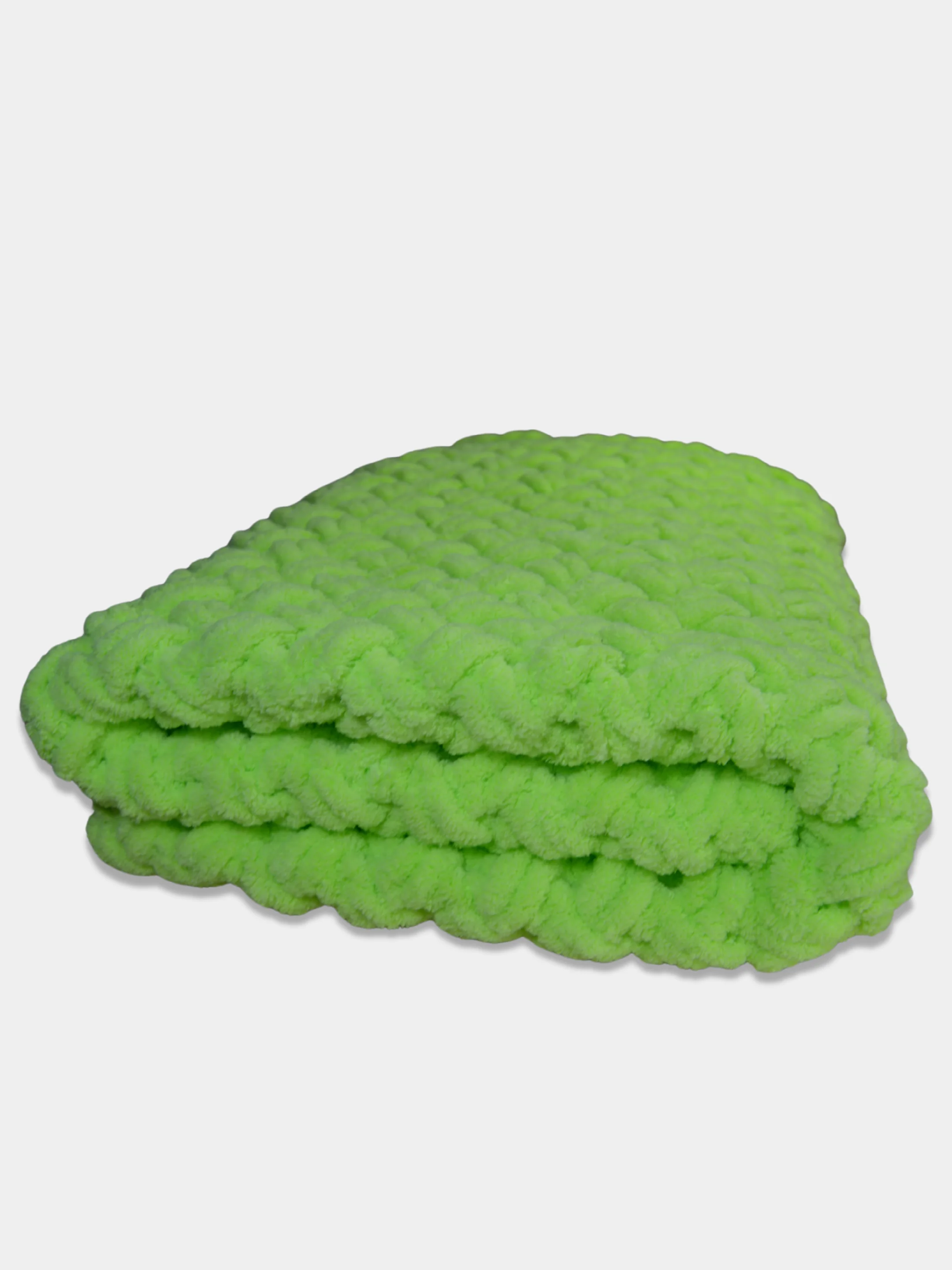 Лайм детский плед ручной вязки Alize Puffy
