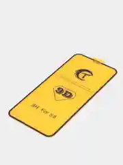 Защитное стекло для iPhone с фиолетовым переливом, черная рамка