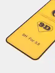 Защитное стекло для iPhone с фиолетовым переливом, черная рамка