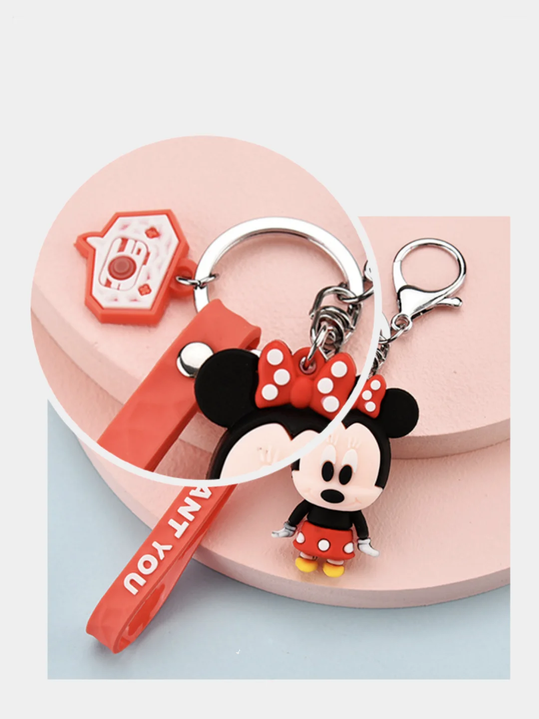 Серый брелок малыши Disney мини, мики, тигра, вини-пух, петачок, дональд дак, поночка, стич