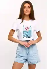 Женская футболка с принтом "No sorry", хлопок