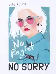 Женская футболка с принтом "No sorry", хлопок