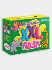 Игровой набор/Пазл напольный XXL "Зоопарк" 660х980 мм. Проф-Пресс