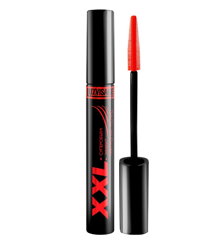 Тушь для ресниц LUXVISAGE XXL Суперобъем Эффект накладных ресниц черная
