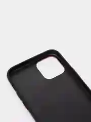 Красный чехол для Айфон в стиле Porsche из TPU c вставками из кожи и магнитом подставкой Phone