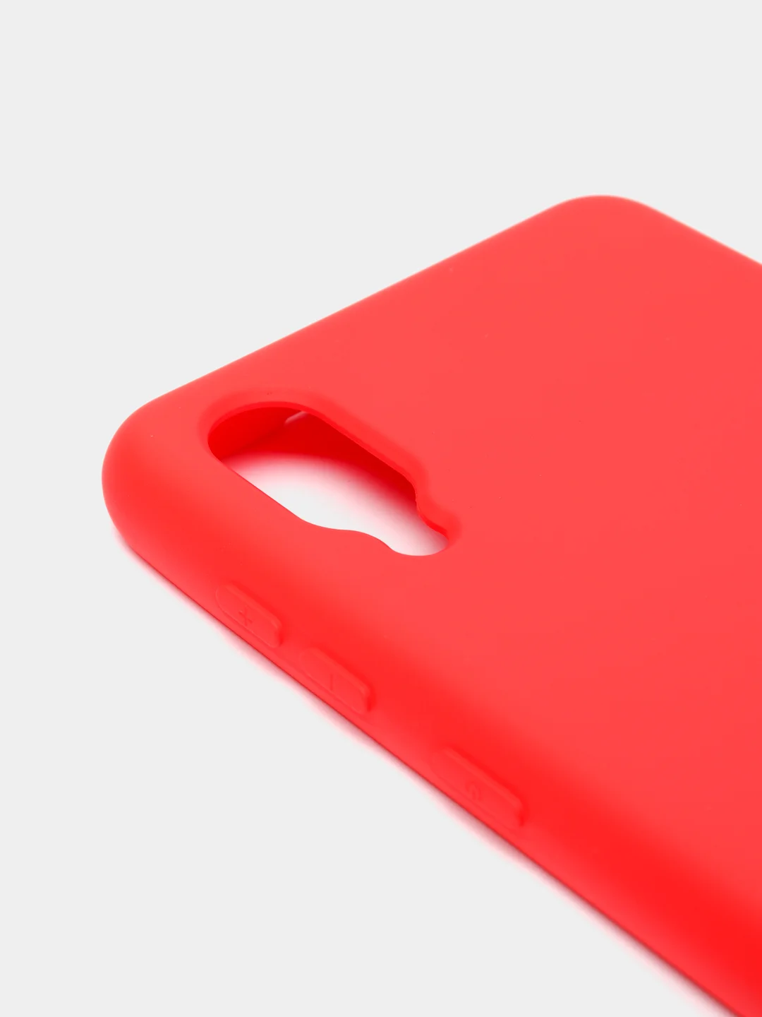 Красный чехол Samsung Galaxy A02, Галакси А02 силиконовый Silicone Cover с закрытым низом