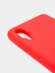 Красный чехол Samsung Galaxy A02, Галакси А02 силиконовый  Silicone Cover с закрытым низом