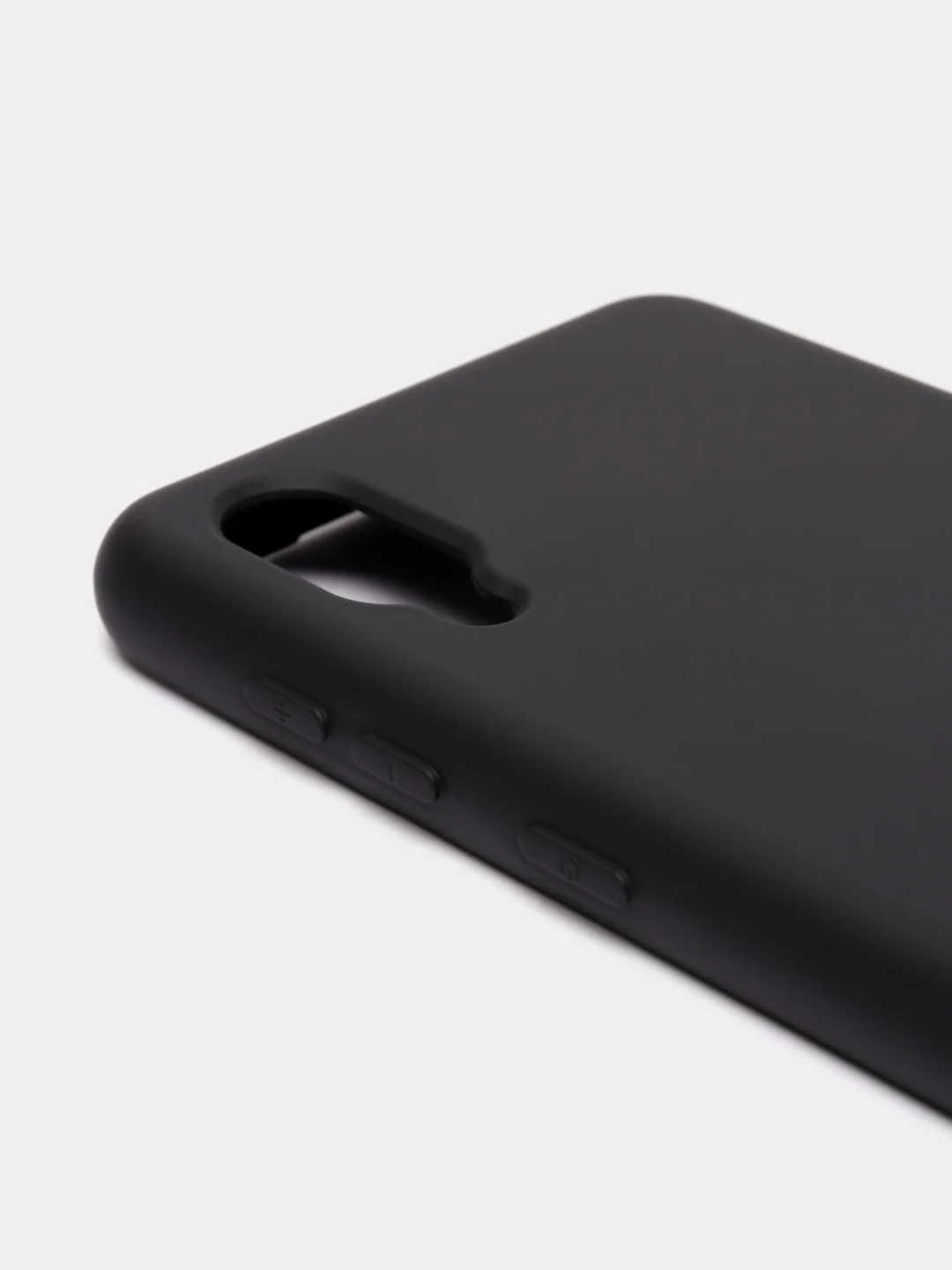 Черный чехол Samsung Galaxy A02, Галакси А02 силиконовый Silicone Cover с закрытым низом